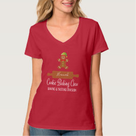 Kerstmis T-Shirt met Reuzenkoekmannen voor de Cook