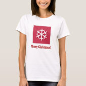 Kerstmis T-Shirt - Snowflake - Vrolijk kerstfeest (Voorkant)
