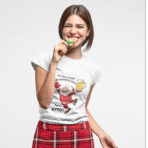 Kerstmis T-Shirt - Tijd voor een biertje