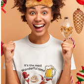 Kerstmis T-Shirt - Tijd voor een biertje