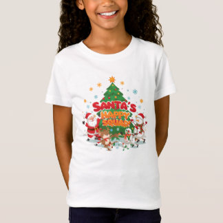 Kerstmis T-shirt van Kerstman voor kinderen en fam
