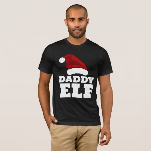 KERSTMIS T-SHIRT VOOR DE PAPA ELF (Voorkant volledig)
