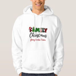 Kerstmis T-shirt voor familie met naam