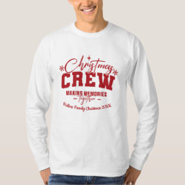 Kerstmis T-shirt voor familie met naam