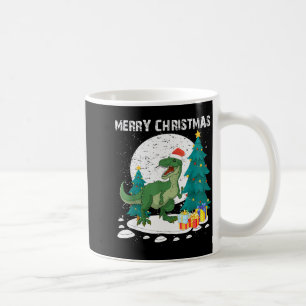 Kerstmis T-shirts voor vrouwen Kerstman T Rex Koffiemok