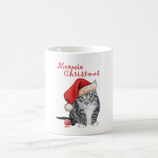 Kerstmis Tabby Kat Koffiemok (Center)