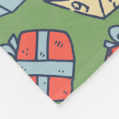 KERSTMIS TAFELBLAD GAMING DOBBELPATROON FLEECE DEKEN (Hoek)