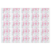 Kerstmis tafelkleed, dorstige sneeuwman roze harte tafelkleed (Voorkant (Horizontaal))