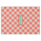 Kerstmis Tafelkleed Monogram Cadeaubestelling (Voorkant (Horizontaal))