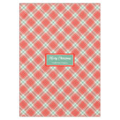 Kerstmis Tafelkleed Monogram Cadeaubestelling (Voorkant)