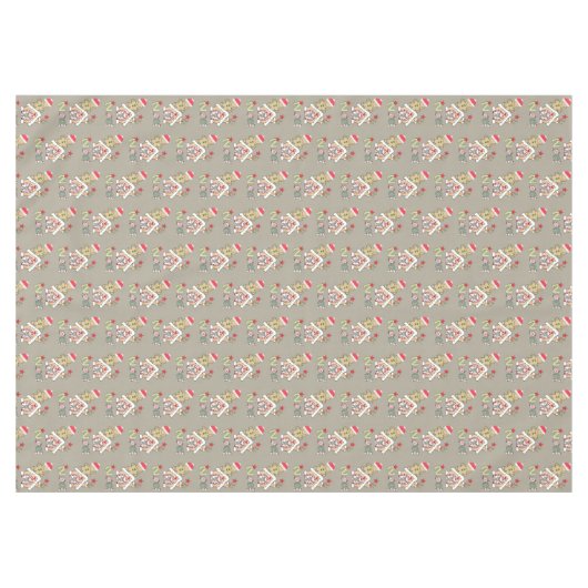 Kerstmis tafelkleed, Noel, Gingerbread Man Tafelkleed (Voorkant (Horizontaal))