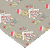 Kerstmis tafelkleed, Noel, Gingerbread Man Tafelkleed (Gekanteld)