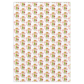 Kerstmis tafelkleed, vrolijk, elf pepermunt tafelkleed (Voorkant)