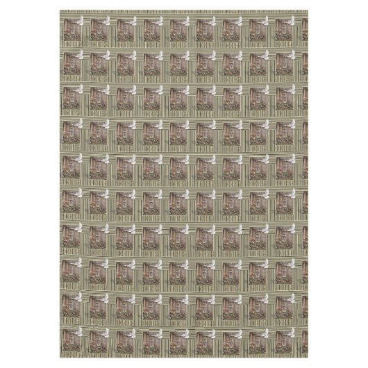 Kerstmis tafelkleed, vrolijk, Jezus Geboorte Tafelkleed (Voorkant)