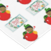 Kerstmis tafelkleed, Vrolijk Kerstfeest, Afrikaans Tafelkleed (Gekanteld)