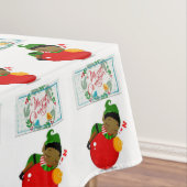 Kerstmis tafelkleed, Vrolijk Kerstfeest, Afrikaans Tafelkleed (Voorbeeld)