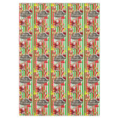 Kerstmis tafelkleed, Vrolijk Kerstfeest, Santa Elf Tafelkleed (Voorkant)