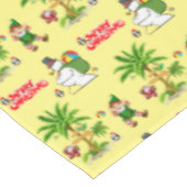 Kerstmis tafelkleed, Zomer Strand Santa Tafelkleed (Gekanteld)