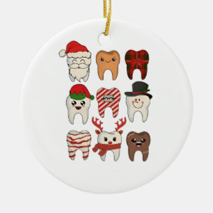 Kerstmis Tandarts Grappige Tandarts Vakantie Keramisch Ornament
