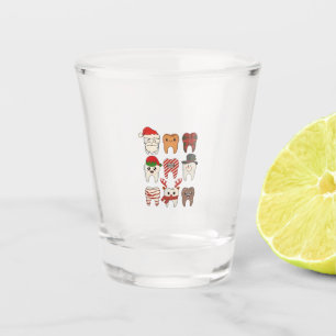 Kerstmis Tandarts Grappige Tandarts Vakantie Shot Glas
