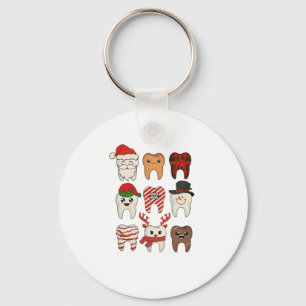 Kerstmis Tandarts Grappige Tandarts Vakantie Sleutelhanger