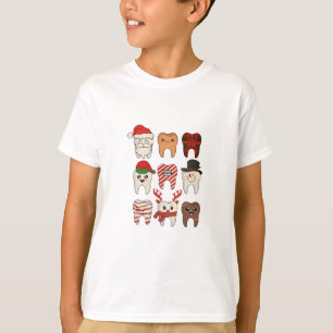 Kerstmis Tandarts Grappige Tandarts Vakantie T-shirt