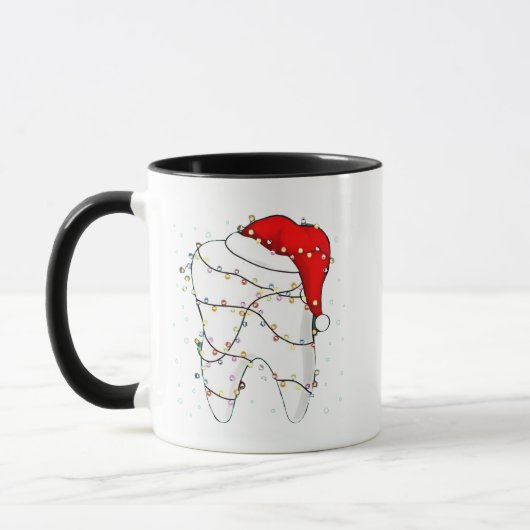 Kerstmis Tandarts Kerst Grappig Mok (Links)