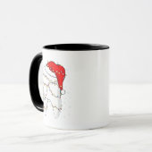 Kerstmis Tandarts Kerst Grappig Mok (Voorkant links)