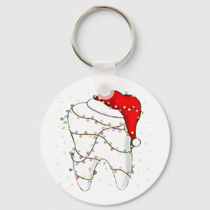 Kerstmis Tandarts Kerst Grappig Sleutelhanger