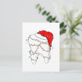 Kerstmis Tandarts Kerst Grappig Tandarts Aankondigingskaart (Staand voorkant)