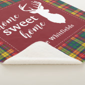 Kerstmis Tartan Clan Buchanan Pset Home Sweet Sherpa Deken (3/4)