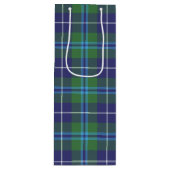 Kerstmis Tartan Clan Douglas Pset Check Wijn Cadeautas (Voorkant)