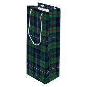 Kerstmis Tartan Clan Robertson Pset Check Wijn Cadeautas (Voorkant Gekanteld)