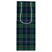 Kerstmis Tartan Clan Robertson Pset Check Wijn Cadeautas (Voorkant)