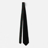 Kerstmis Tartan Groen Zwart Rood Stropdas (Achterkant)