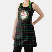 Kerstmis Tartan met Kerstkrans Schort (Insitu)