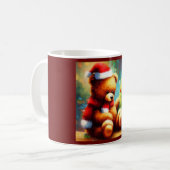 Kerstmis Teddy Bear 1 Koffiemok (Voorkant links)