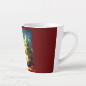 Kerstmis Teddy Bear 1 Latte Mok (Rechts)