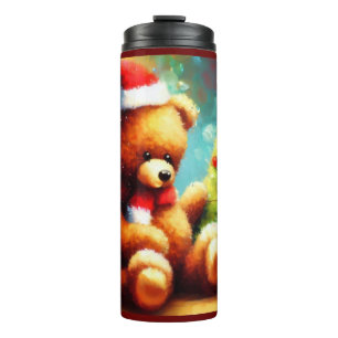 Kerstmis Teddy Bear 1 Thermosbeker
