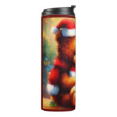 Kerstmis Teddy Bear 1 Thermosbeker (Gedraaid links)