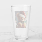 Kerstmis Teddybeer 2 Glas (Achterkant)