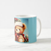Kerstmis Teddybeer 4 Koffiemok (Voorkant rechts)