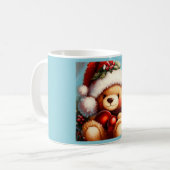 Kerstmis Teddybeer 4 Koffiemok (Voorkant links)