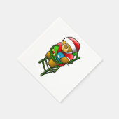 Kerstmis Teddybeer Servet (Hoek)