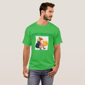 Kerstmis Tekst Cadeau Belletjes Koel T-shirt (Voorkant volledig)