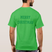 Kerstmis Tekst Cadeau Belletjes Koel T-shirt (Achterkant)