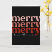 Kerstmis Tekst Groet Rode Peuter T-shirt  Kaart (Gele Bloem)