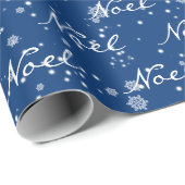 Kerstmis - tekst in sneeuwvlokken cadeaupapier (Rol Hoek)