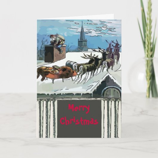 Kerstmis - tekstbewerking voor kerstmis Feestdagen Kaart (Voorkant)