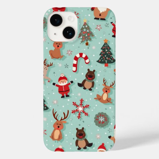 Kerstmis telefoonhoesje Case-Mate iPhone case (Achterkant)